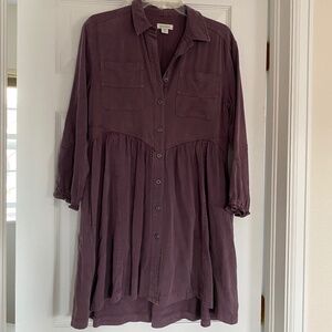 Sundance Button Up Tunic Dress